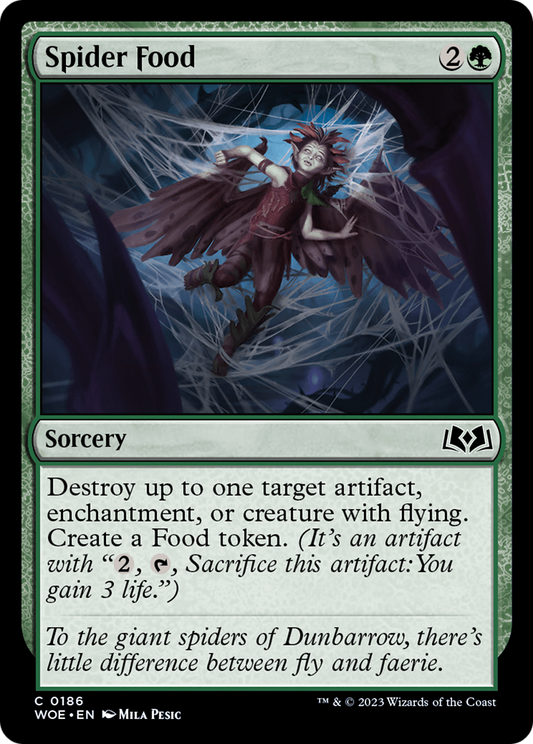 Spider Food (WOE-186) - Wilds of Eldraine - Premium MTG Single from Wizards of the Coast - Just $0.25! Shop now at Game Crave Tournament Store