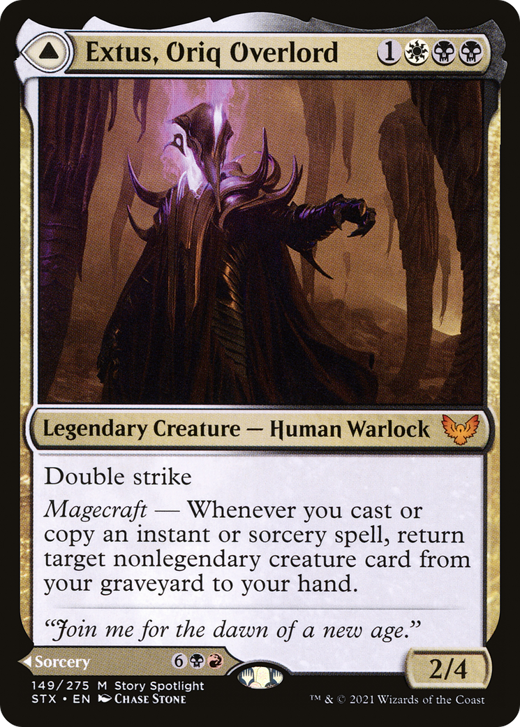 Extus, Oriq Overlord // Awaken the Blood Avatar (STX-149) - Strixhaven: School of Mages - Premium MTG Single from Wizards of the Coast - Just $0.26! Shop now at Game Crave Tournament Store