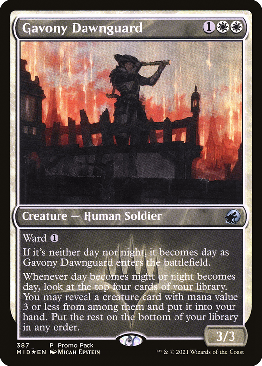Gavony Dawnguard (MID-387) - Innistrad: Midnight Hunt - Premium MTG Single from Wizards of the Coast - Just $0.08! Shop now at Game Crave Tournament Store