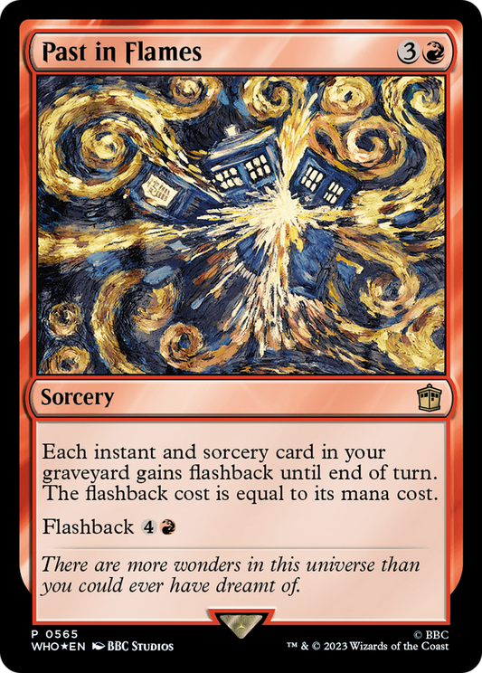 Past in Flames (WHO-565) - Doctor Who Foil - Premium MTG Single from Wizards of the Coast - Just $0.49! Shop now at Game Crave Tournament Store
