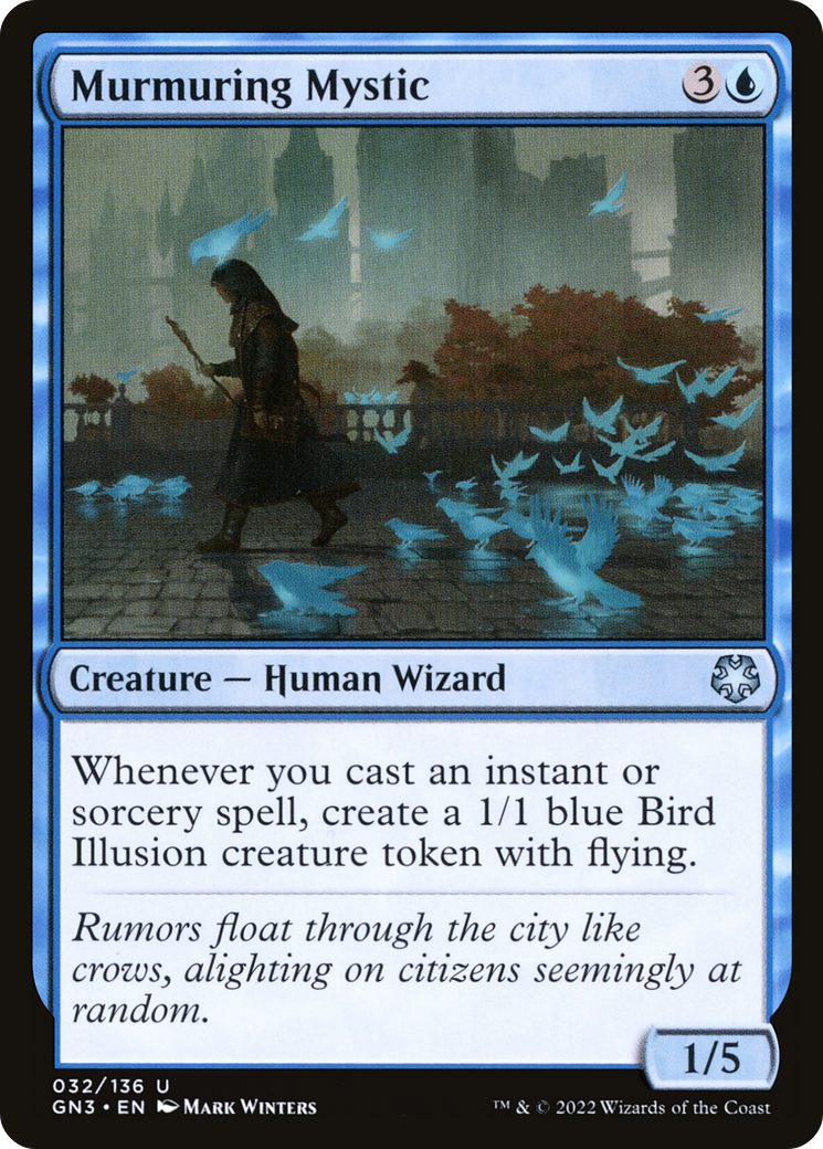 Murmuring Mystic (GN3-032) - Game Night: Free-for-All - Premium MTG Single from Wizards of the Coast - Just $0.08! Shop now at Game Crave Tournament Store
