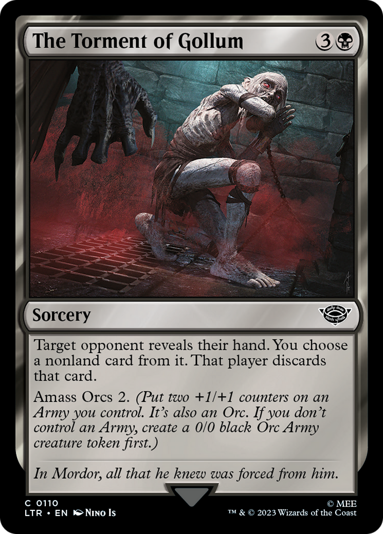The Torment of Gollum (LTR-110) - The Lord of the Rings: Tales of Middle-earth - Premium MTG Single from Wizards of the Coast - Just $0.08! Shop now at Game Crave Tournament Store