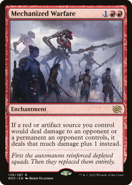Mechanized Warfare (BRO-139) - The Brothers' War - Premium MTG Single from Wizards of the Coast - Just $0.09! Shop now at Game Crave Tournament Store