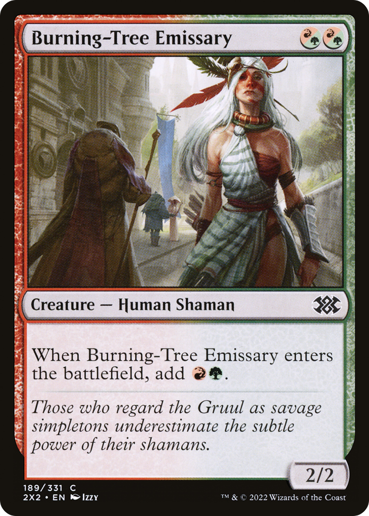 Burning-Tree Emissary (2X2-189) - Double Masters 2022 - Premium MTG Single from Wizards of the Coast - Just $0.25! Shop now at Game Crave Tournament Store