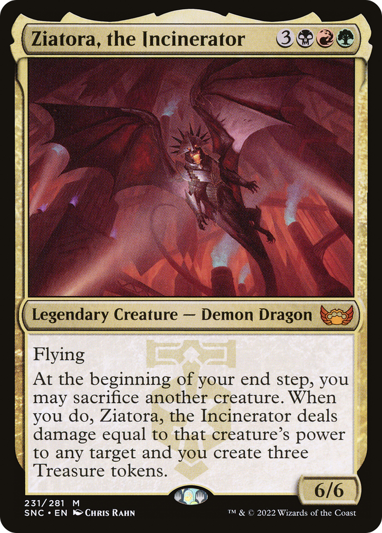 Ziatora, the Incinerator (SNC-231) - Streets of New Capenna - Premium MTG Single from Wizards of the Coast - Just $0.11! Shop now at Game Crave Tournament Store