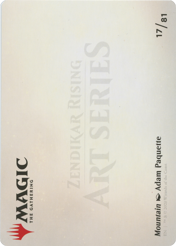 Mountain // Mountain (AZNR-017) - Zendikar Rising Art Series (Borderless) Foil - Premium MTG Single from Wizards of the Coast - Just $0! Shop now at Game Crave Tournament Store