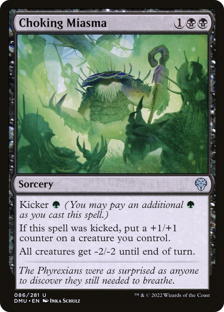 Choking Miasma (DMU-086) - Dominaria United Foil - Premium MTG Single from Wizards of the Coast - Just $0.08! Shop now at Game Crave Tournament Store