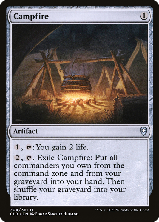 Campfire (CLB-304) - Commander Legends: Battle for Baldur's Gate - Premium MTG Single from Wizards of the Coast - Just $0.25! Shop now at Game Crave Tournament Store
