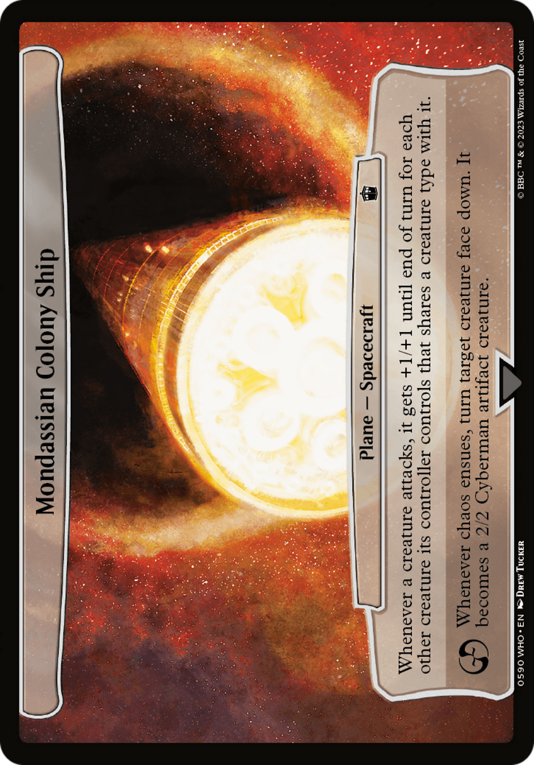 Mondassian Colony Ship (WHO-590) - Doctor Who - Premium MTG Single from Wizards of the Coast - Just $0.08! Shop now at Game Crave Tournament Store