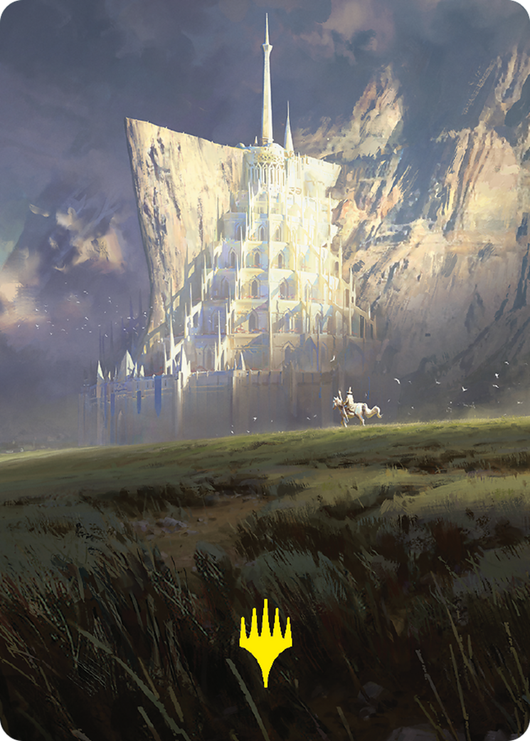 Minas Tirith // Minas Tirith (ALTR-055) - Tales of Middle-earth Art Series (Borderless) - Premium MTG Single from Wizards of the Coast - Just $0! Shop now at Game Crave Tournament Store