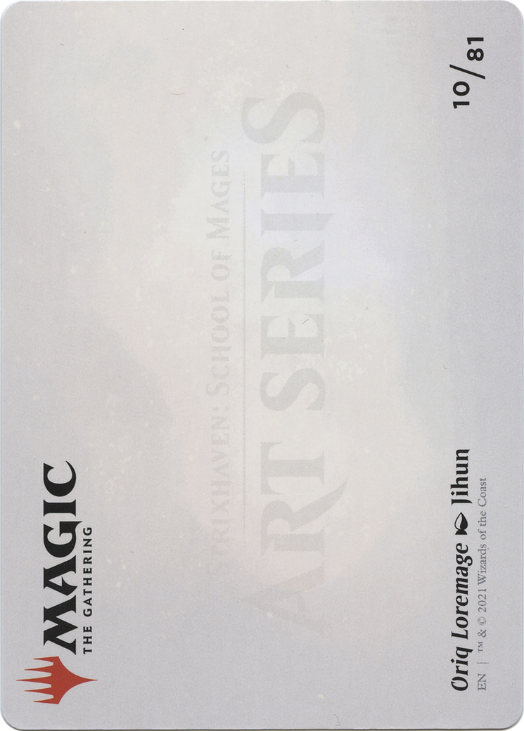 Oriq Loremage // Oriq Loremage (ASTX-010) - Strixhaven Art Series (Borderless) Foil - Premium MTG Single from Wizards of the Coast - Just $0! Shop now at Game Crave Tournament Store