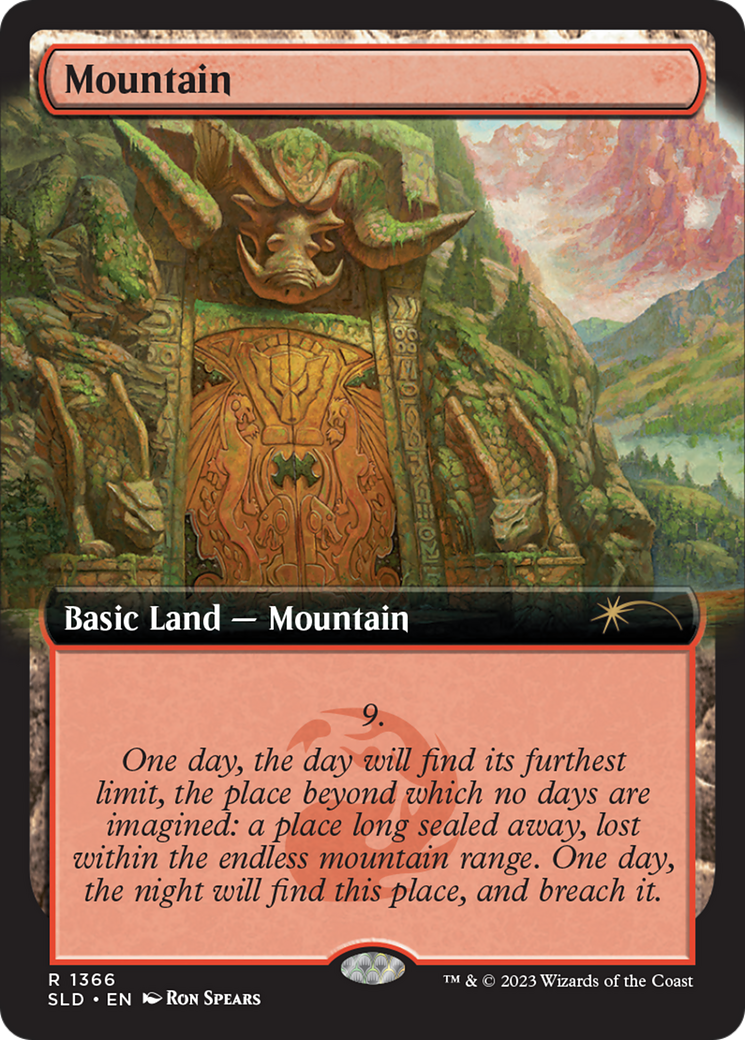 Mountain (SLD-1366) - Secret Lair Drop: (Extended Art) - Premium MTG Single from Wizards of the Coast - Just $0.72! Shop now at Game Crave Tournament Store