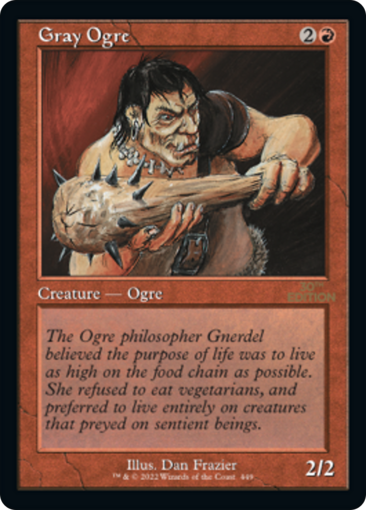 Gray Ogre (30A-449) - 30th Anniversary Edition - Premium MTG Single from Wizards of the Coast - Just $8.82! Shop now at Game Crave Tournament Store