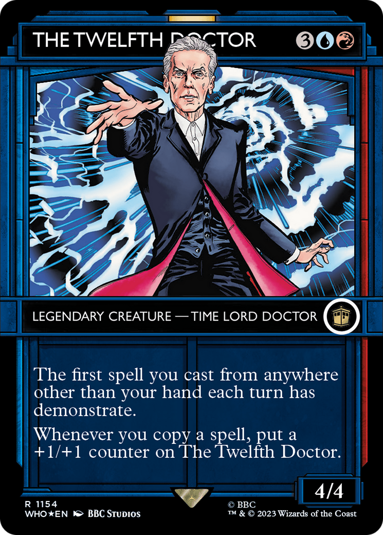 The Twelfth Doctor (WHO-1154) - Doctor Who: (Showcase) (Borderless) Foil - Premium MTG Single from Wizards of the Coast - Just $4.26! Shop now at Game Crave Tournament Store