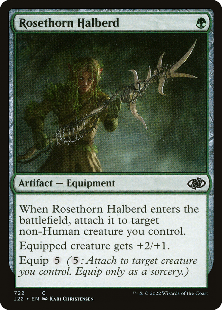 Rosethorn Halberd (J22-722) - Jumpstart 2022 - Premium MTG Single from Wizards of the Coast - Just $0.08! Shop now at Game Crave Tournament Store