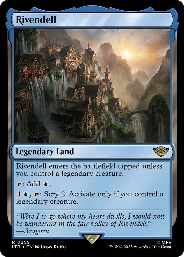 Rivendell (LTR-259) - The Lord of the Rings: Tales of Middle-earth - Premium MTG Single from Wizards of the Coast - Just $0.22! Shop now at Game Crave Tournament Store