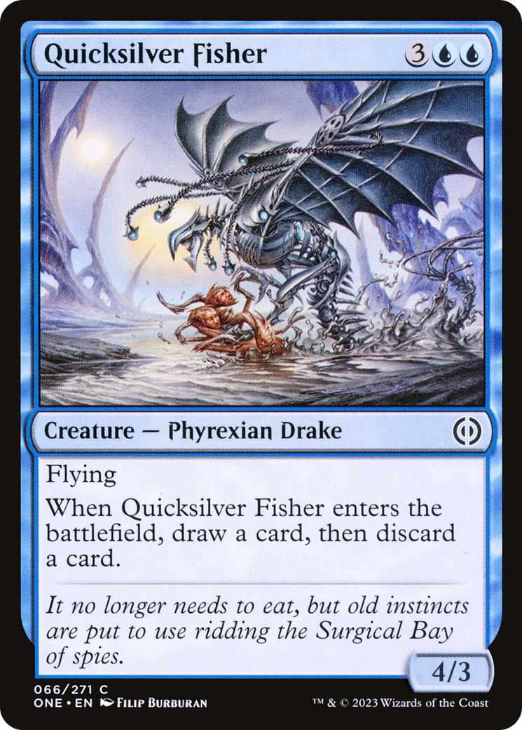 Quicksilver Fisher (ONE-066) - Phyrexia: All Will Be One - Premium MTG Single from Wizards of the Coast - Just $0.08! Shop now at Game Crave Tournament Store