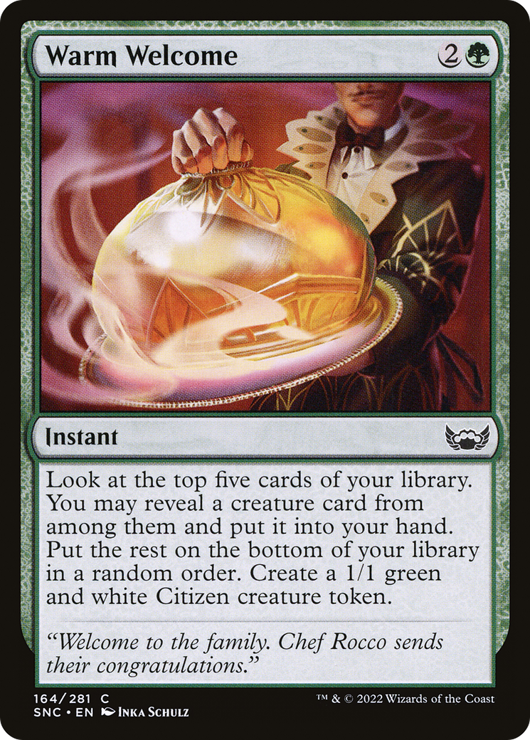 Warm Welcome (SNC-164) - Streets of New Capenna - Premium MTG Single from Wizards of the Coast - Just $0.08! Shop now at Game Crave Tournament Store