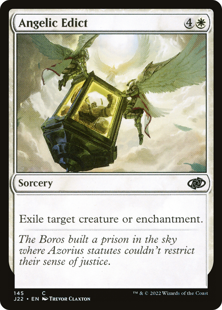 Angelic Edict (J22-145) - Jumpstart 2022 - Premium MTG Single from Wizards of the Coast - Just $0.08! Shop now at Game Crave Tournament Store