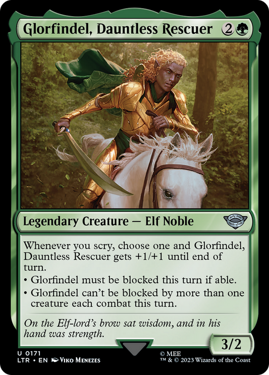 Glorfindel, Dauntless Rescuer (LTR-171) - The Lord of the Rings: Tales of Middle-earth - Premium MTG Single from Wizards of the Coast - Just $0.08! Shop now at Game Crave Tournament Store