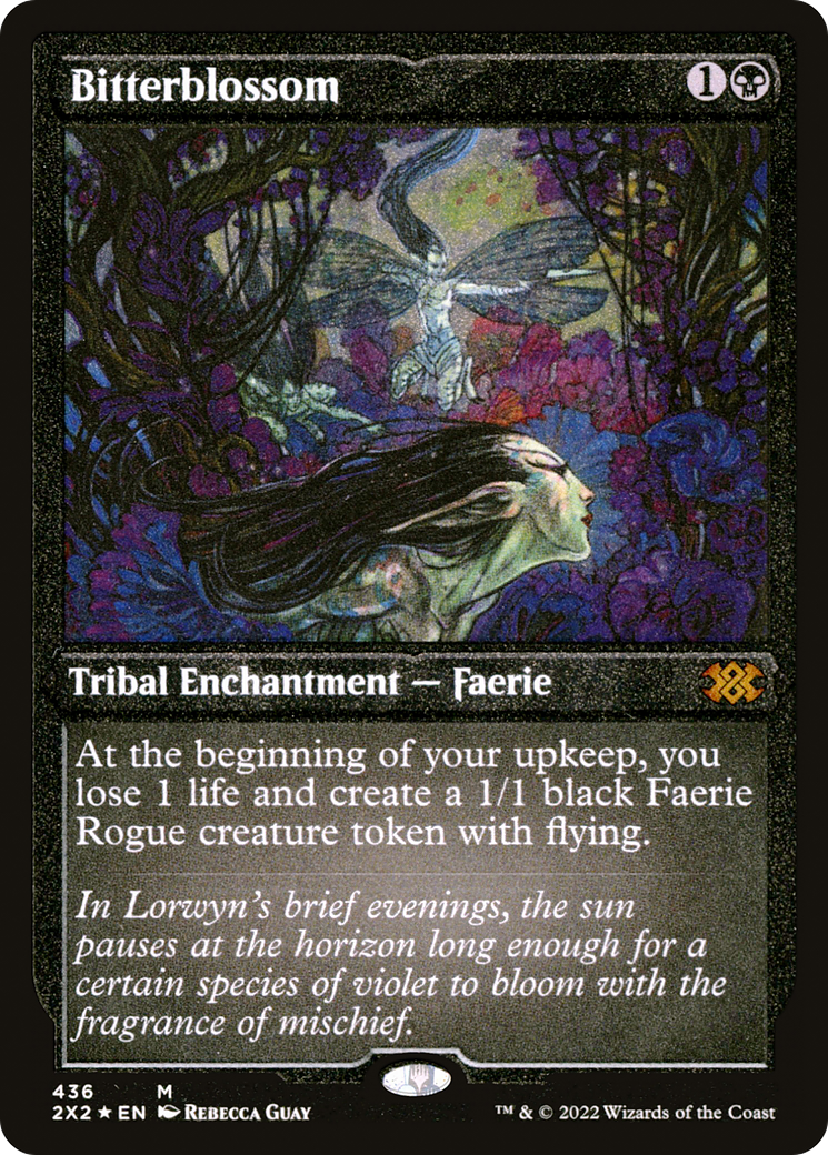 Bitterblossom (2X2-436) - Double Masters 2022 Etched Foil - Premium MTG Single from Wizards of the Coast - Just $6.57! Shop now at Game Crave Tournament Store