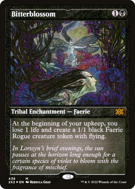 Bitterblossom (2X2-436) - Double Masters 2022 Etched Foil - Premium MTG Single from Wizards of the Coast - Just $6.57! Shop now at Game Crave Tournament Store