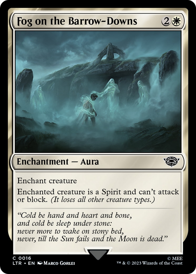 Fog on the Barrow-Downs (LTR-016) - The Lord of the Rings: Tales of Middle-earth Foil - Premium MTG Single from Wizards of the Coast - Just $0.08! Shop now at Game Crave Tournament Store