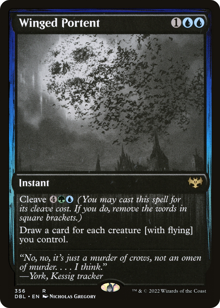 Winged Portent (DBL-356) - Innistrad: Double Feature Foil - Premium MTG Single from Wizards of the Coast - Just $0.32! Shop now at Game Crave Tournament Store