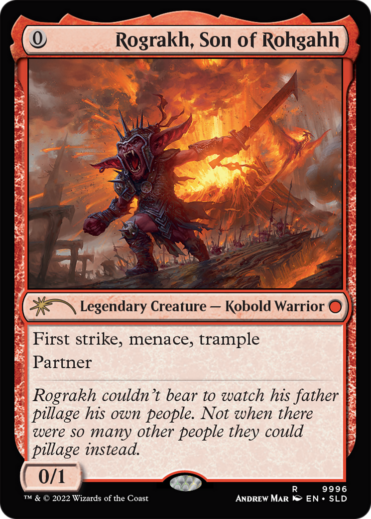 Rograkh, Son of Rohgahh (SLD-9996) - Secret Lair Drop - Premium MTG Single from Wizards of the Coast - Just $17.43! Shop now at Game Crave Tournament Store
