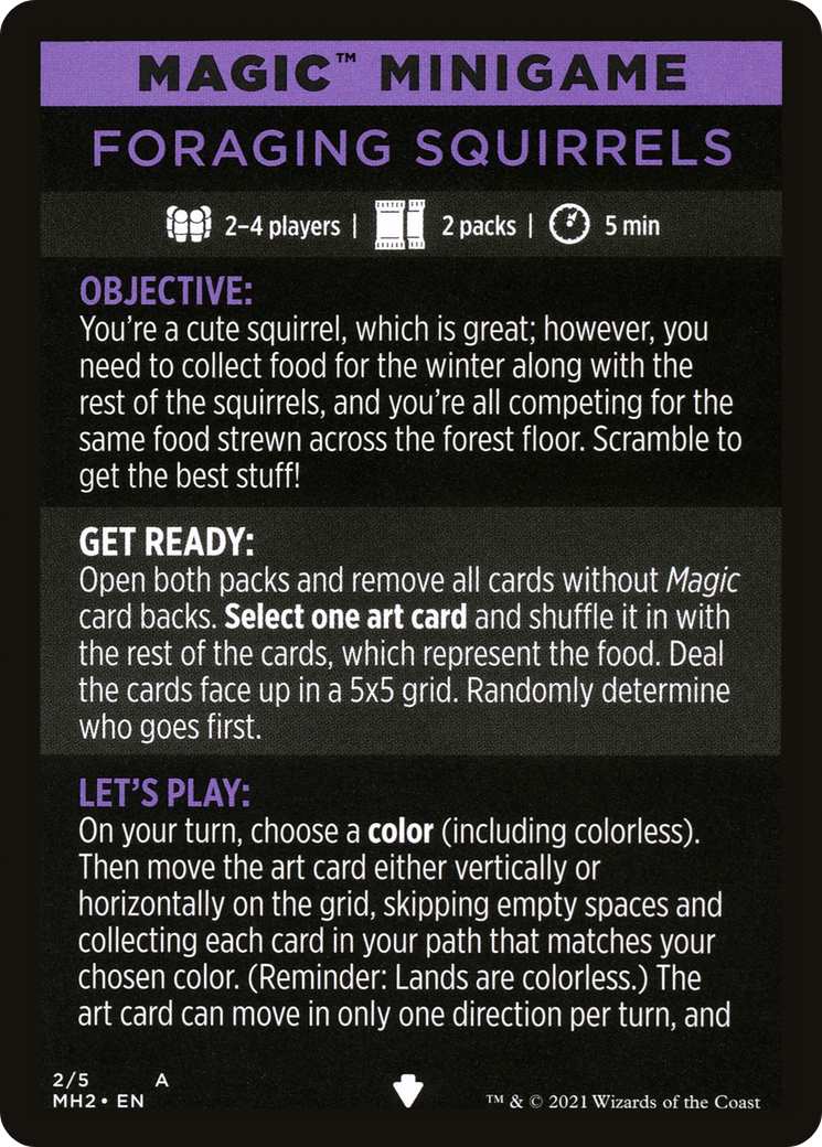 Foraging Squirrels // Foraging Squirrels (cont'd) (MMH2-002) - Modern Horizons 2 Minigames - Premium MTG Single from Wizards of the Coast - Just $0! Shop now at Game Crave Tournament Store