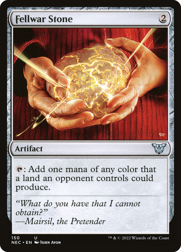 Fellwar Stone (NEC-150) - Neon Dynasty Commander - Premium MTG Single from Wizards of the Coast - Just $0.26! Shop now at Game Crave Tournament Store