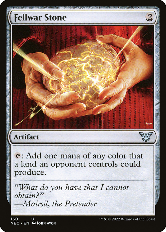 Fellwar Stone (NEC-150) - Neon Dynasty Commander - Premium MTG Single from Wizards of the Coast - Just $0.26! Shop now at Game Crave Tournament Store