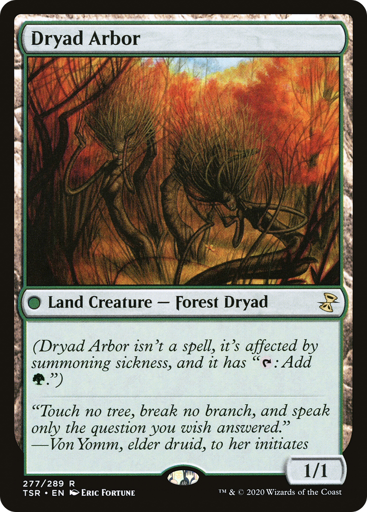 Dryad Arbor (TSR-277) - Time Spiral Remastered - Premium MTG Single from Wizards of the Coast - Just $0.73! Shop now at Game Crave Tournament Store