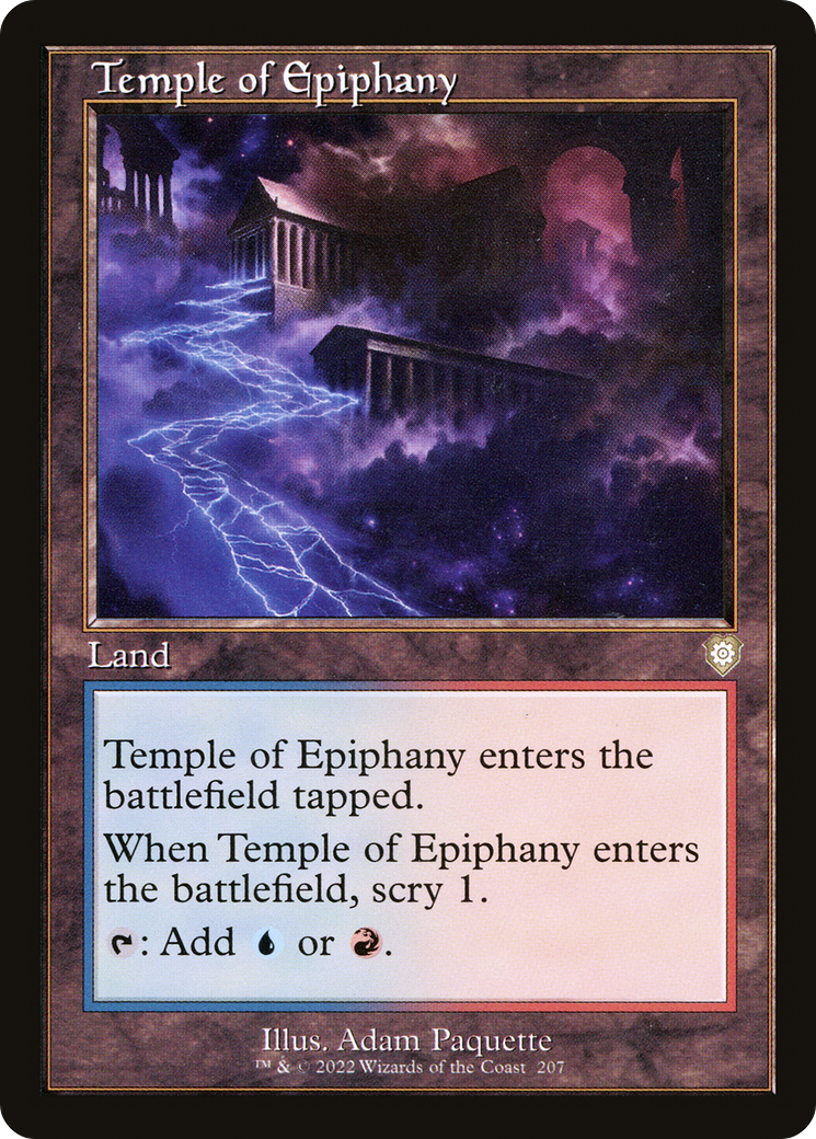 Temple of Epiphany (BRC-207) - The Brothers' War Commander - Premium MTG Single from Wizards of the Coast - Just $0.08! Shop now at Game Crave Tournament Store