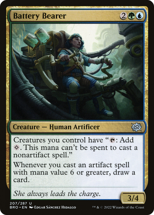 Battery Bearer (BRO-207) - The Brothers' War - Premium MTG Single from Wizards of the Coast - Just $0.08! Shop now at Game Crave Tournament Store