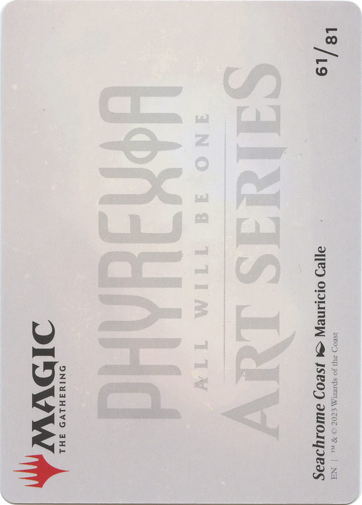 Seachrome Coast // Seachrome Coast (AONE-061) - Phyrexia: All Will Be One Art Series (Borderless) - Premium MTG Single from Wizards of the Coast - Just $0! Shop now at Game Crave Tournament Store
