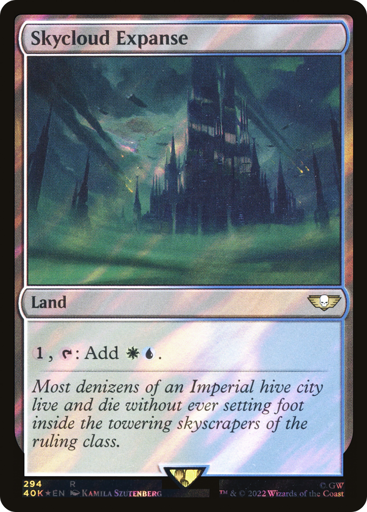 Skycloud Expanse (40K-294★) - Warhammer 40,000 Commander Foil - Premium MTG Single from Wizards of the Coast - Just $0.26! Shop now at Game Crave Tournament Store