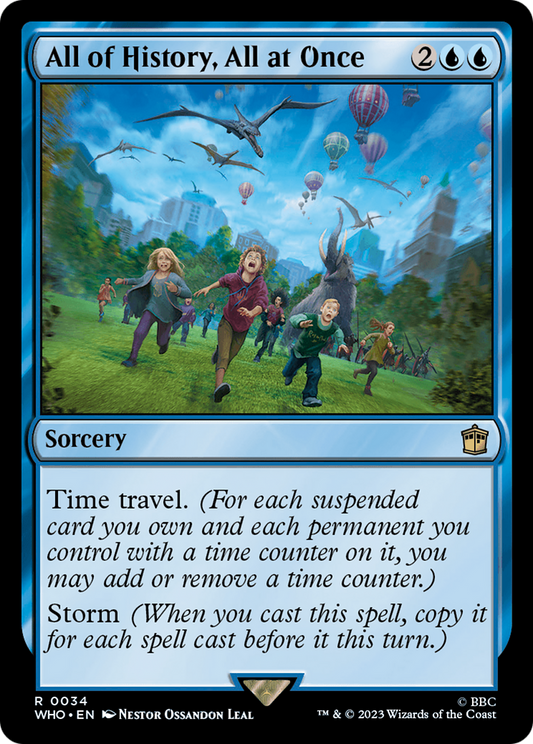 All of History, All at Once (WHO-034) - Doctor Who - Premium MTG Single from Wizards of the Coast - Just $0.25! Shop now at Game Crave Tournament Store