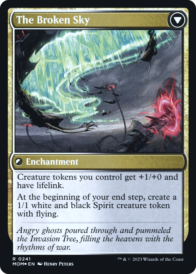Invasion of Tolvada // The Broken Sky (PMOM-241S) - March of the Machine Promos Foil - Premium MTG Single from Wizards of the Coast - Just $0.38! Shop now at Game Crave Tournament Store