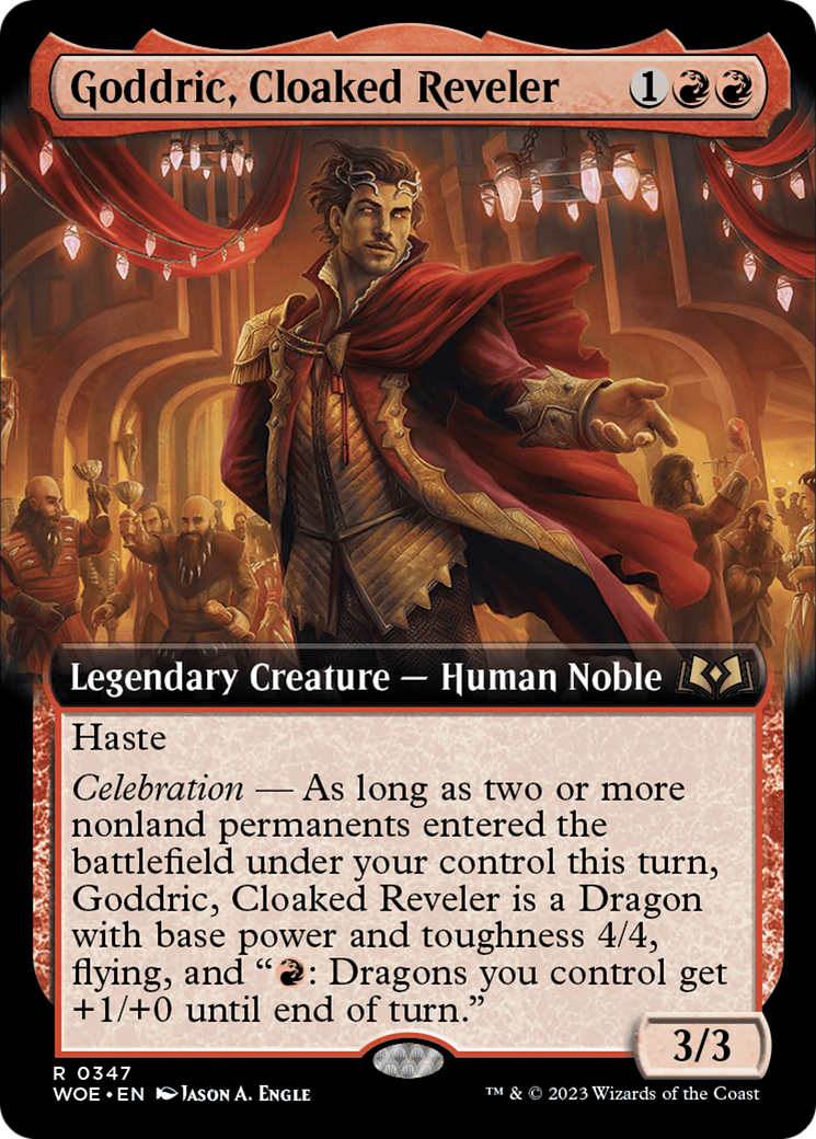 Goddric, Cloaked Reveler (WOE-347) - Wilds of Eldraine: (Extended Art) - Premium MTG Single from Wizards of the Coast - Just $0.08! Shop now at Game Crave Tournament Store