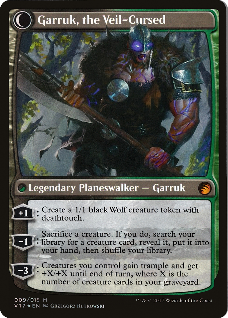 Garruk Relentless // Garruk, the Veil-Cursed (V17-009) - From the Vault: Transform: (Double Faced Transform) Foil - Premium MTG Single from Wizards of the Coast - Just $1.34! Shop now at Game Crave Tournament Store