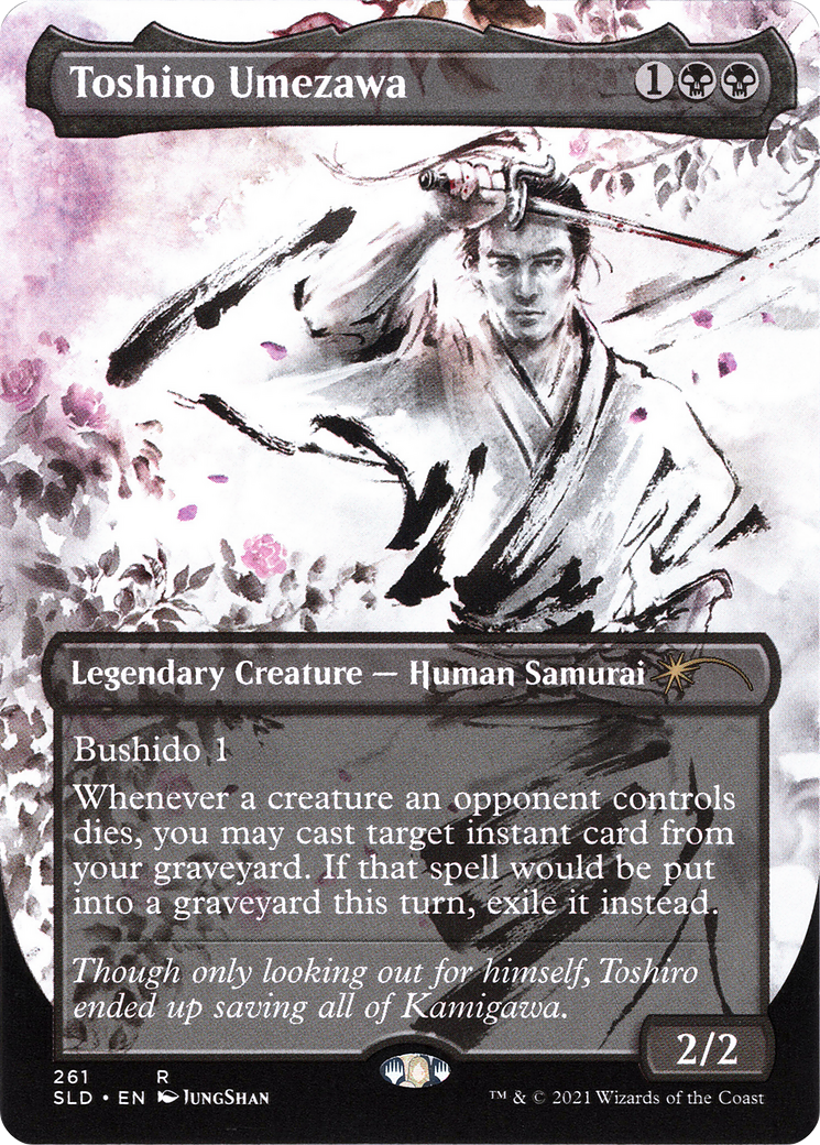 Toshiro Umezawa (SLD-261) - Secret Lair Drop (Borderless) Foil - Premium MTG Single from Wizards of the Coast - Just $1.41! Shop now at Game Crave Tournament Store