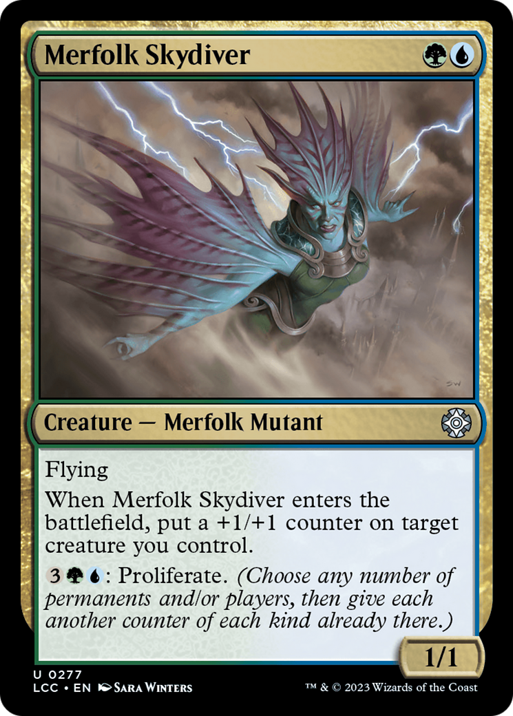 Merfolk Skydiver (LCC-277) - The Lost Caverns of Ixalan Commander - Premium MTG Single from Wizards of the Coast - Just $0.08! Shop now at Game Crave Tournament Store