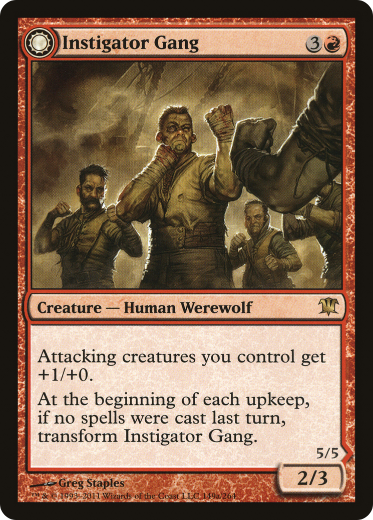 Instigator Gang // Wildblood Pack (ISD-149) - Innistrad: (Double Faced Transform) Foil - Premium MTG Single from Wizards of the Coast - Just $2.22! Shop now at Game Crave Tournament Store