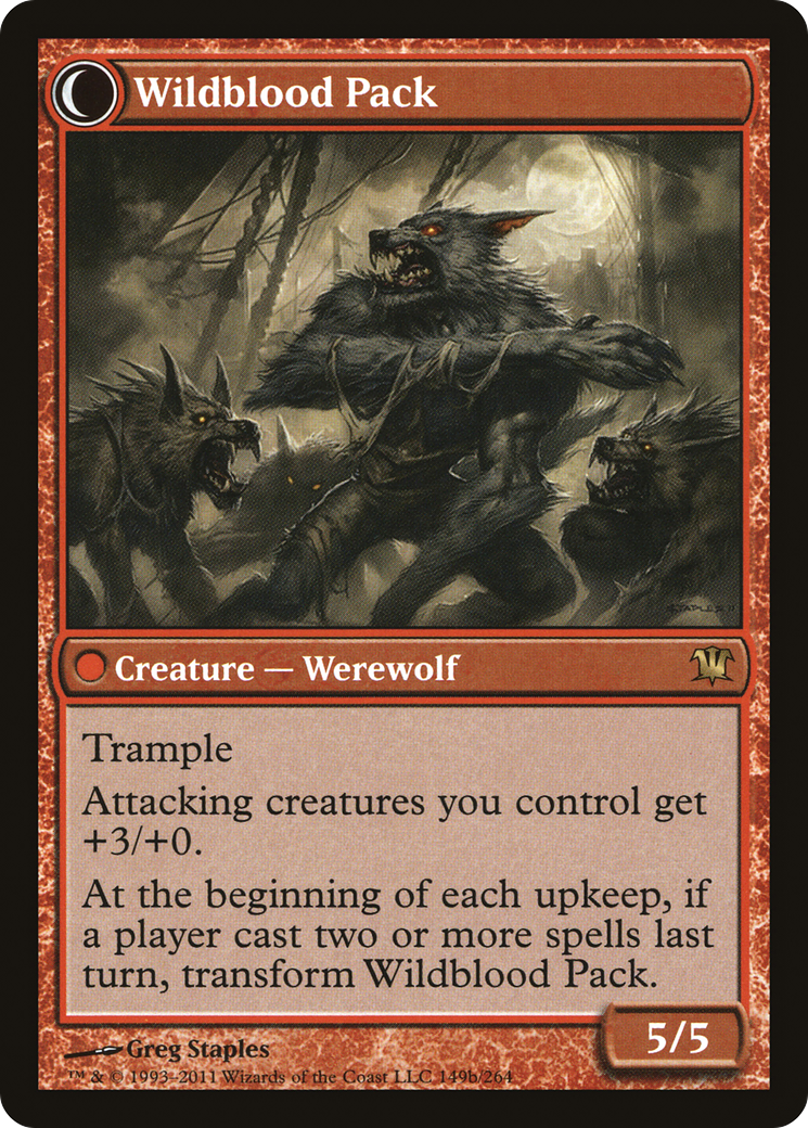 Instigator Gang // Wildblood Pack (ISD-149) - Innistrad: (Double Faced Transform) Foil - Premium MTG Single from Wizards of the Coast - Just $2.22! Shop now at Game Crave Tournament Store