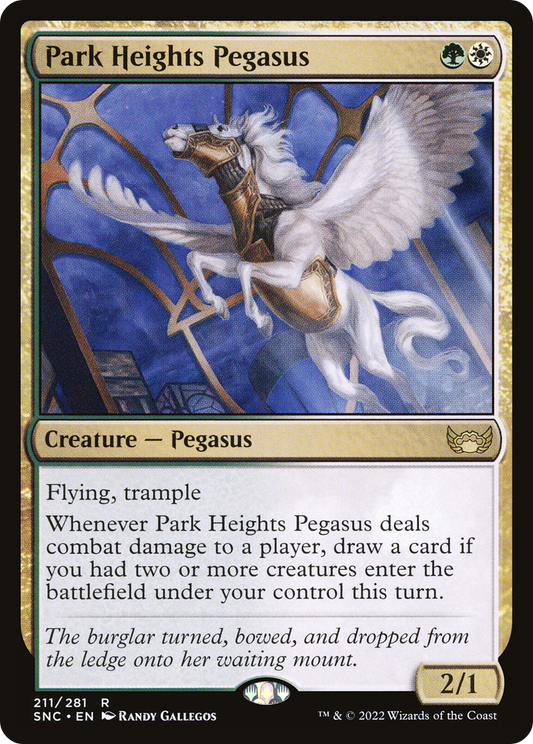 Park Heights Pegasus (SNC-211) - Streets of New Capenna - Premium MTG Single from Wizards of the Coast - Just $0.08! Shop now at Game Crave Tournament Store