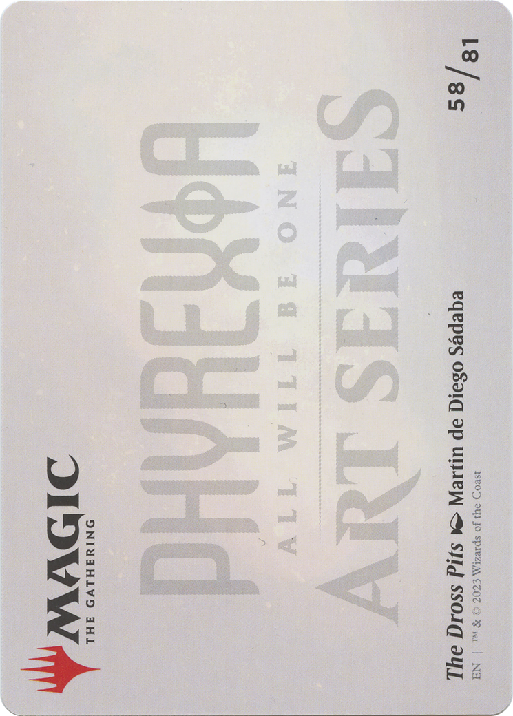 The Dross Pits // The Dross Pits (AONE-058) - Phyrexia: All Will Be One Art Series (Borderless) - Premium MTG Single from Wizards of the Coast - Just $0! Shop now at Game Crave Tournament Store