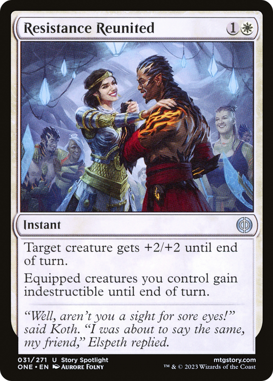 Resistance Reunited (ONE-031) - Phyrexia: All Will Be One - Premium MTG Single from Wizards of the Coast - Just $0.25! Shop now at Game Crave Tournament Store