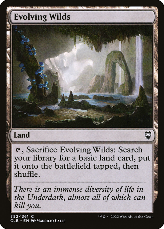 Evolving Wilds (CLB-352) - Commander Legends: Battle for Baldur's Gate Foil - Premium MTG Single from Wizards of the Coast - Just $0.08! Shop now at Game Crave Tournament Store