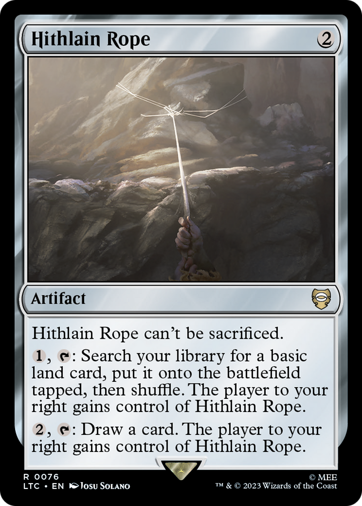 Hithlain Rope (LTC-076) - Tales of Middle-earth Commander - Premium MTG Single from Wizards of the Coast - Just $0.08! Shop now at Game Crave Tournament Store